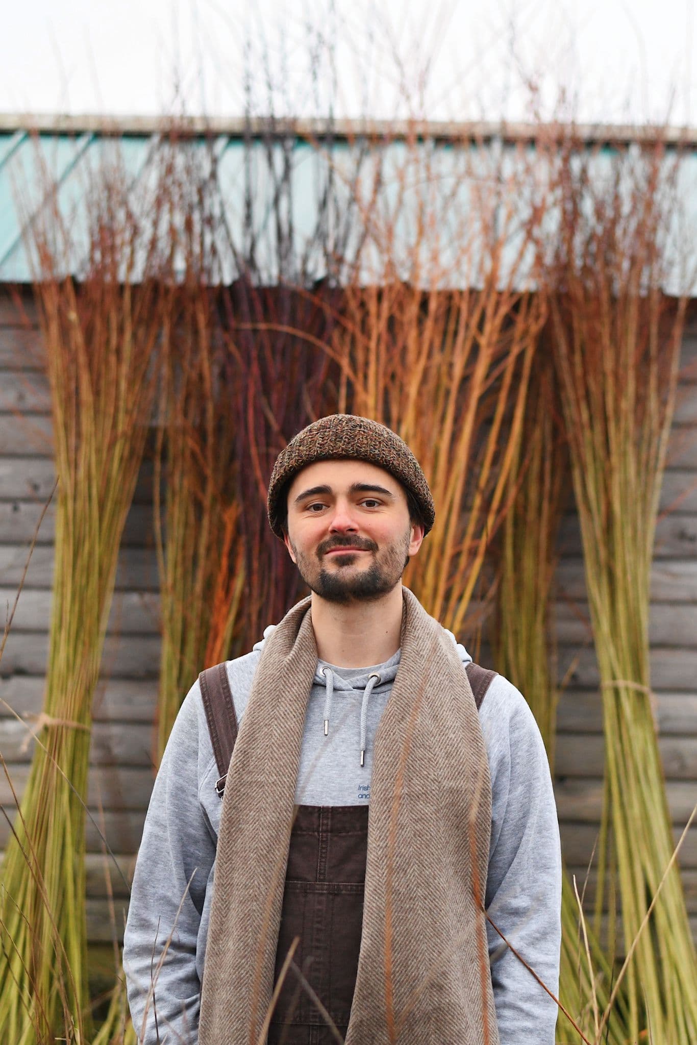 Alexander Edward, willow grower and weaver, photographed for the Basketmakers’ Association